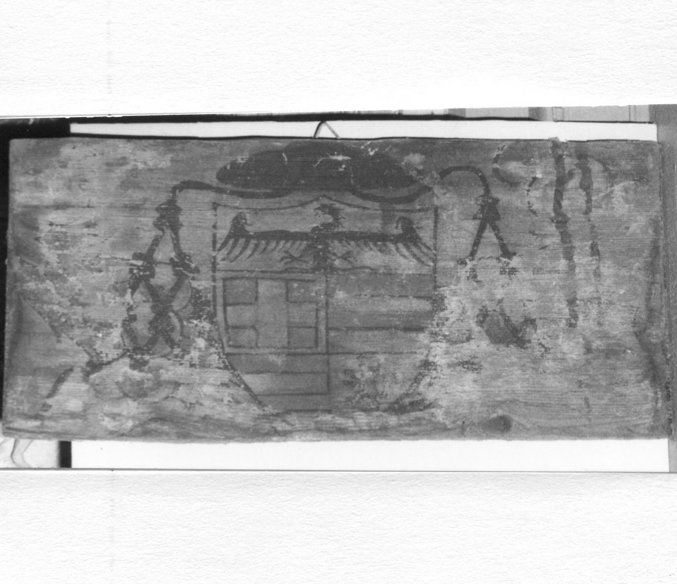 stemma gentilizio (soffitto dipinto, elemento d'insieme) - ambito carpigiano (fine sec. XV)