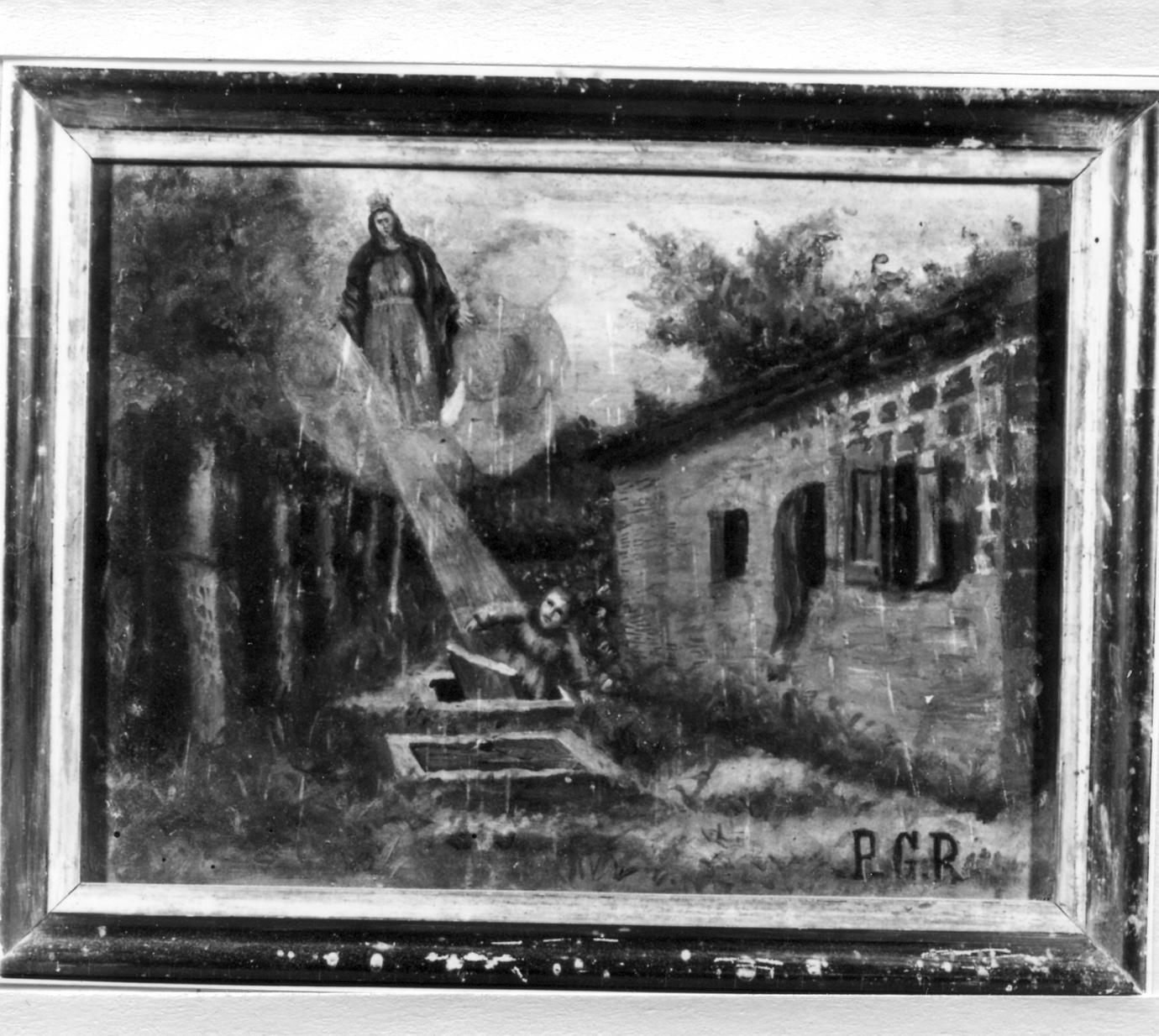 fanciullo caduto nel pozzo (ex voto) - ambito carpigiano (fine sec. XIX)