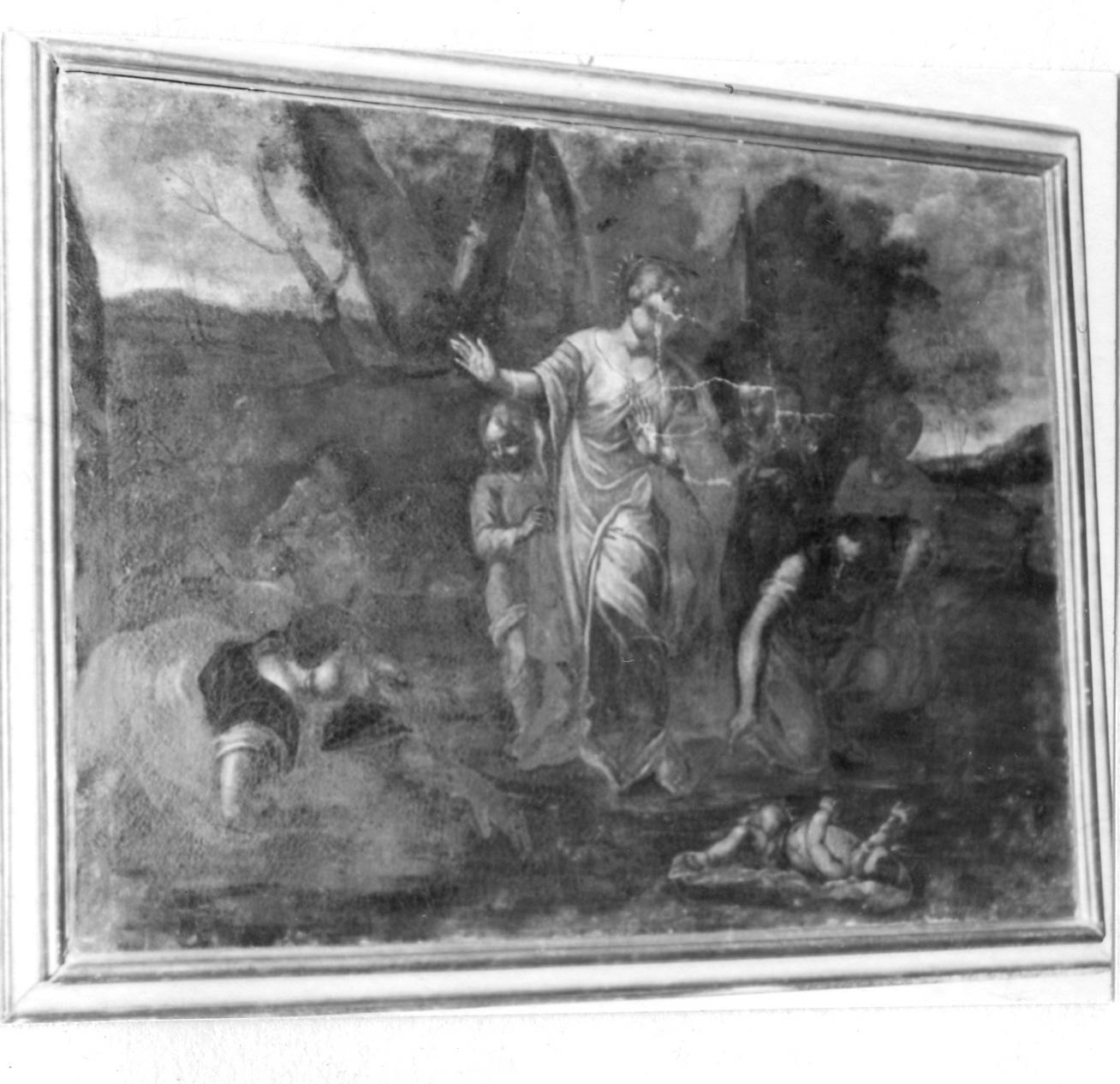Mosè salvato dalle acque (dipinto) di Lamberti Bonaventura (seconda metà sec. XVII)