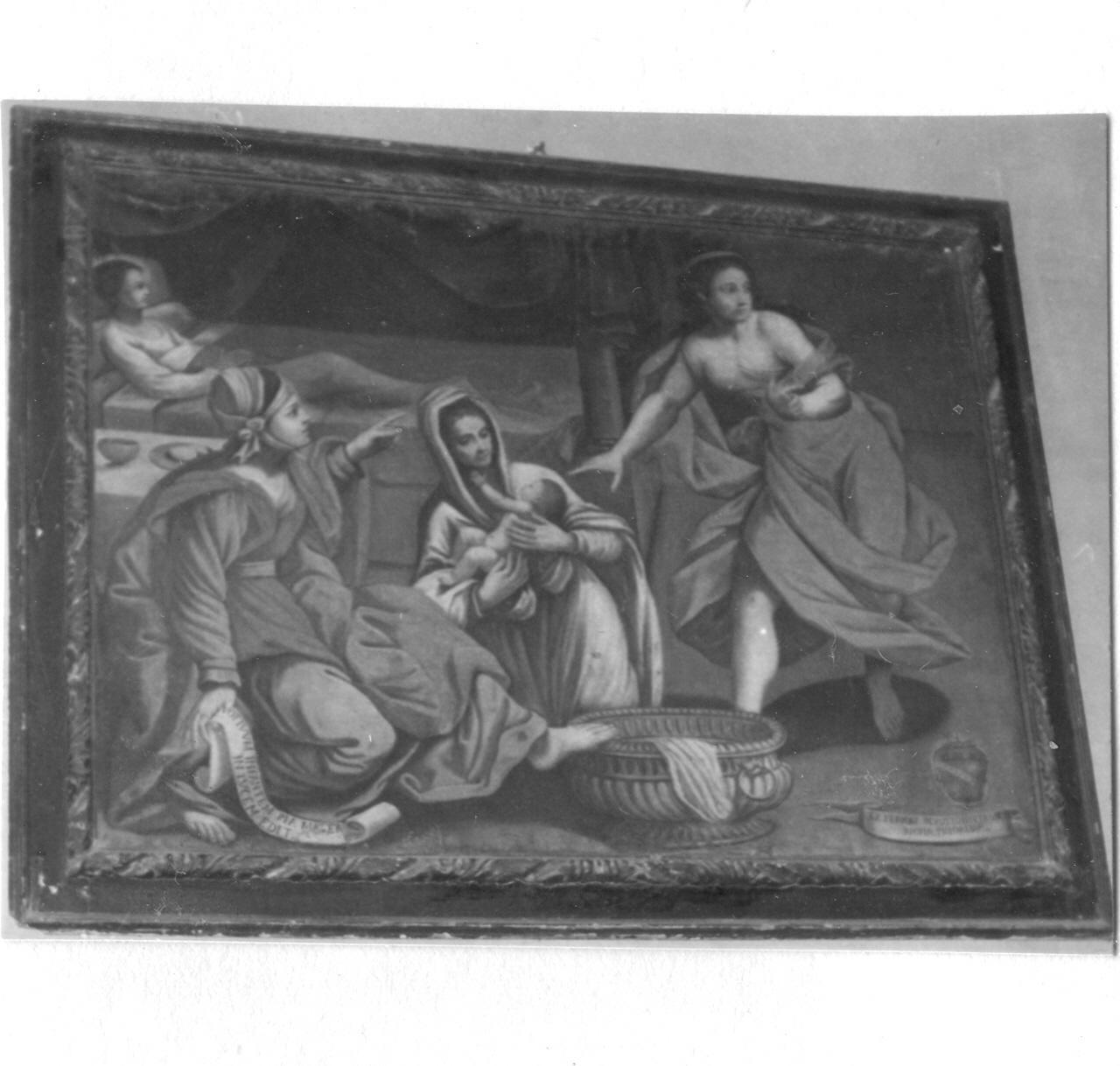 nascita miracolosa (dipinto) di Martinelli Girolamo (attribuito) (metà sec. XVII)