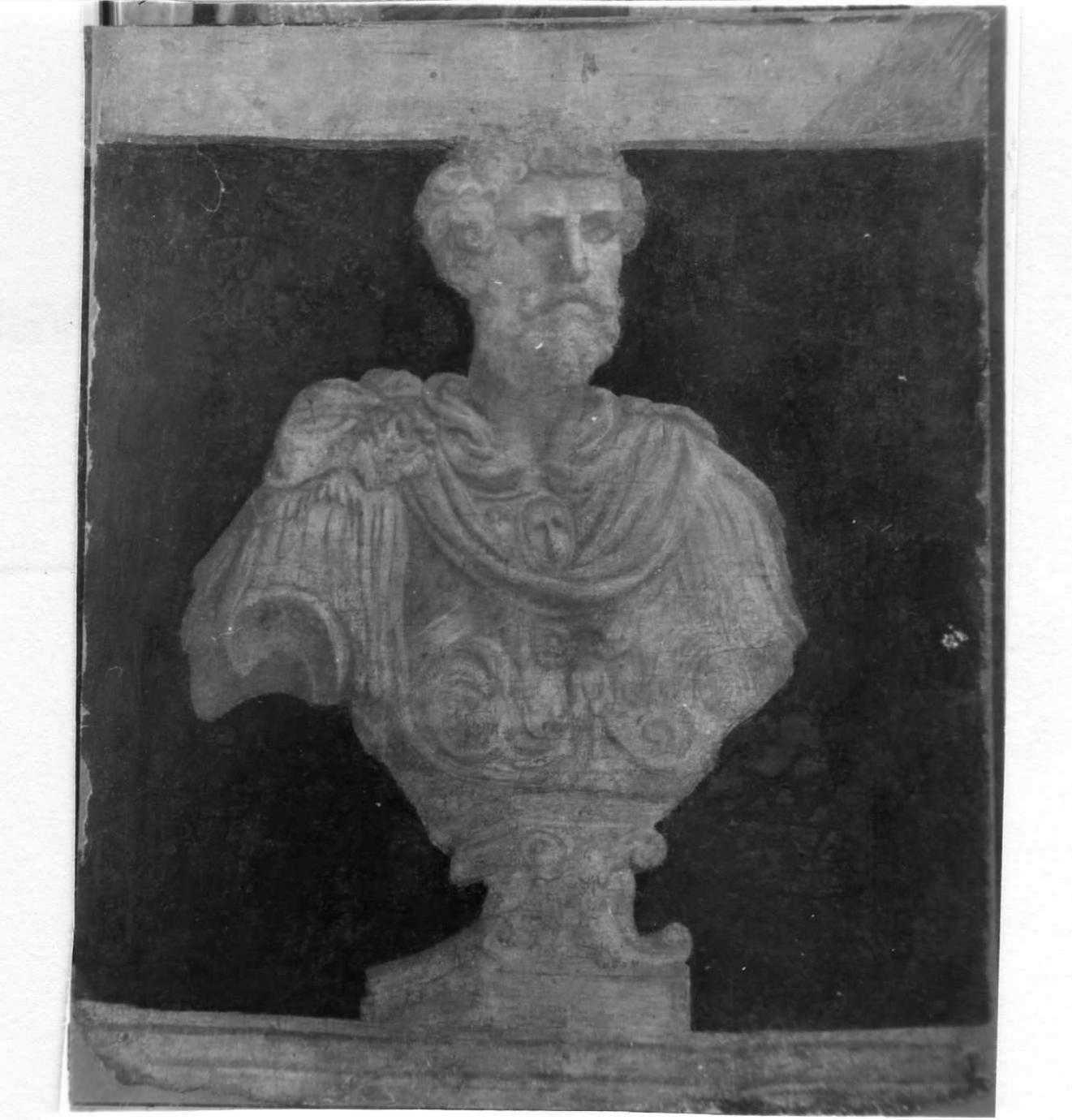 busto di antico romano (dipinto, elemento d'insieme) di Orsi Lelio (sec. XVI)