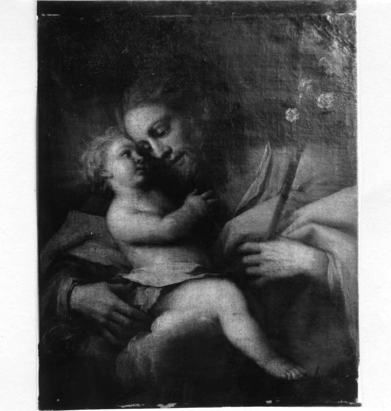 San Giuseppe e Gesù Bambino (dipinto) - ambito bolognese (inizio sec. XVIII)