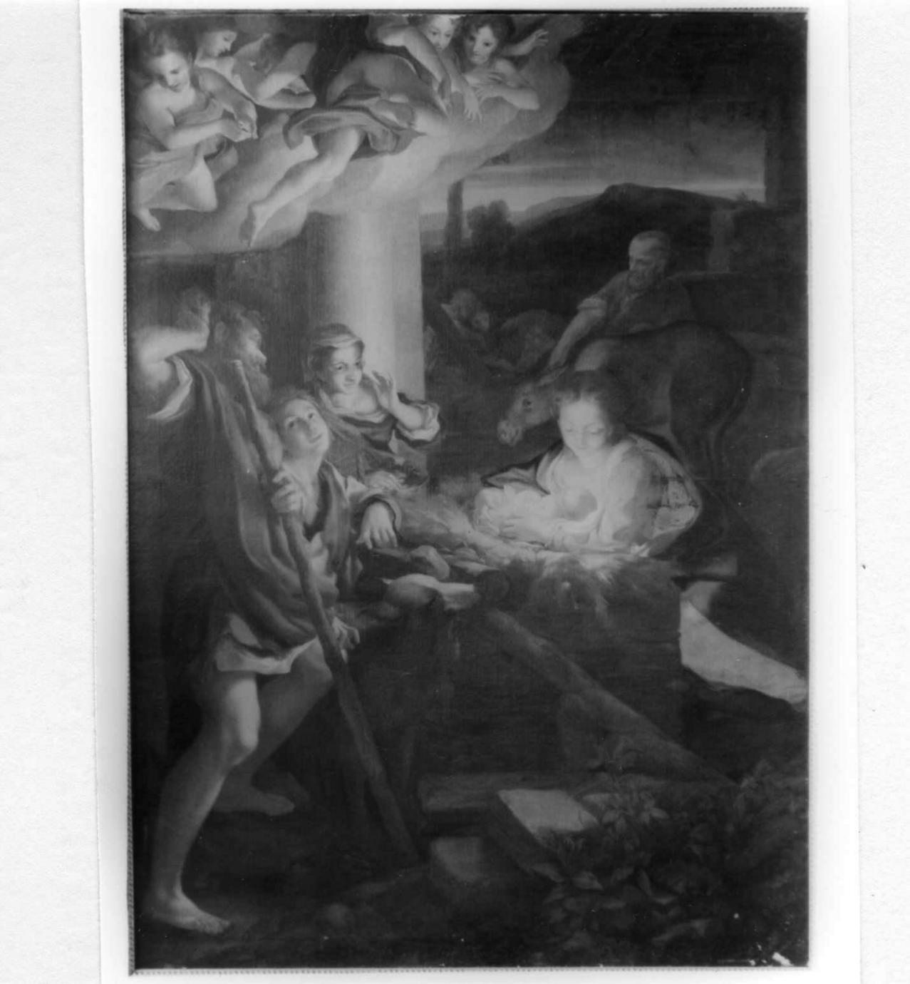 Notte, adorazione dei pastori (dipinto) di Nogari Giuseppe (sec. XVIII)