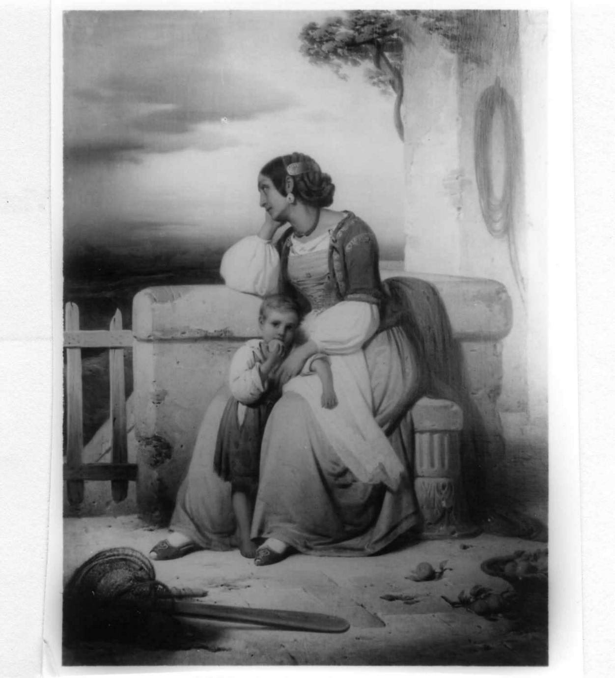 donna di Ischia (dipinto) di Chierici Alfonso (sec. XIX)