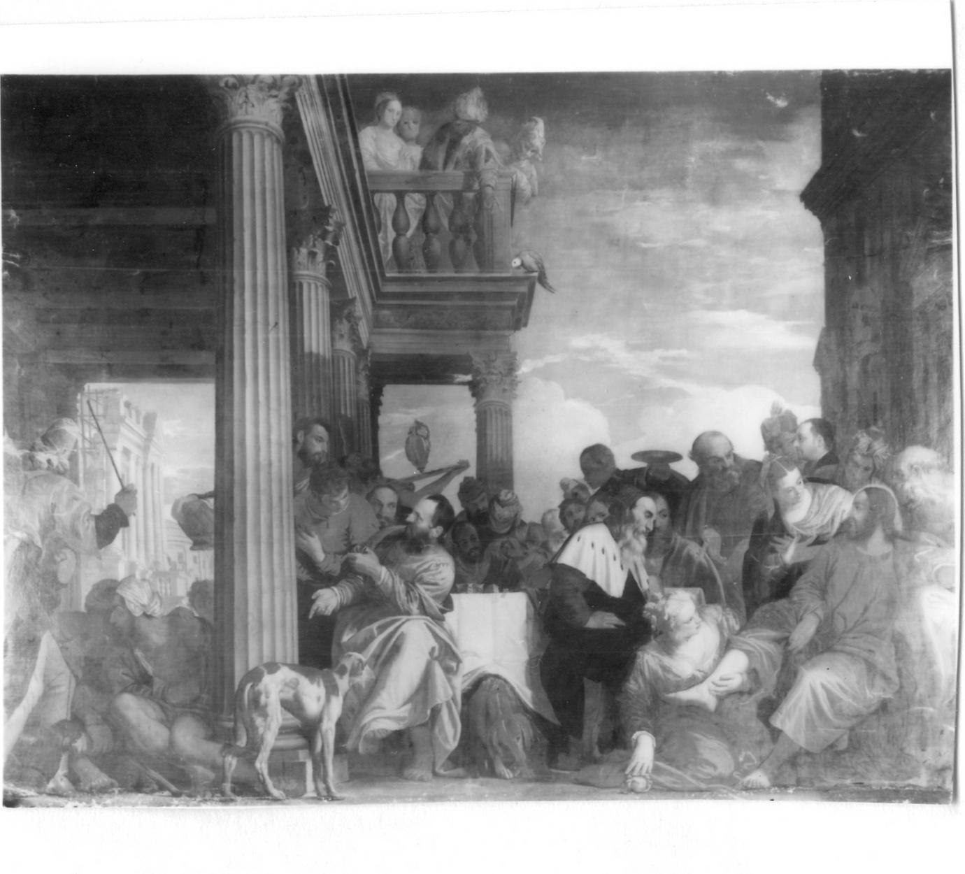 cena in casa del Fariseo (dipinto) - ambito veneto (seconda metà sec. XVII)