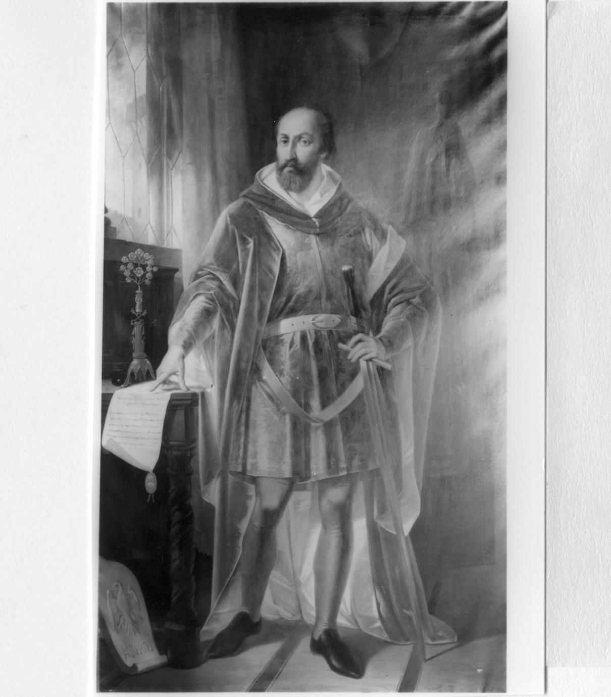 Alberto I d'Este (dipinto) di Rossi Bernardino (sec. XIX)