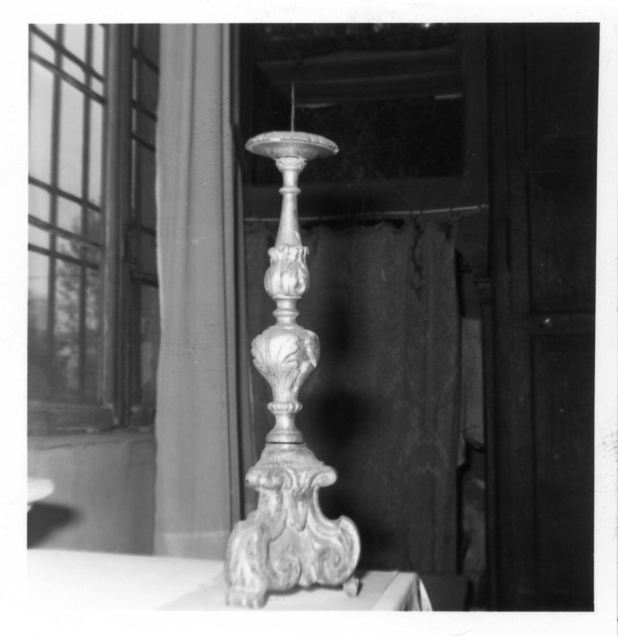 candeliere, serie - bottega emiliana (metà sec. XVIII)