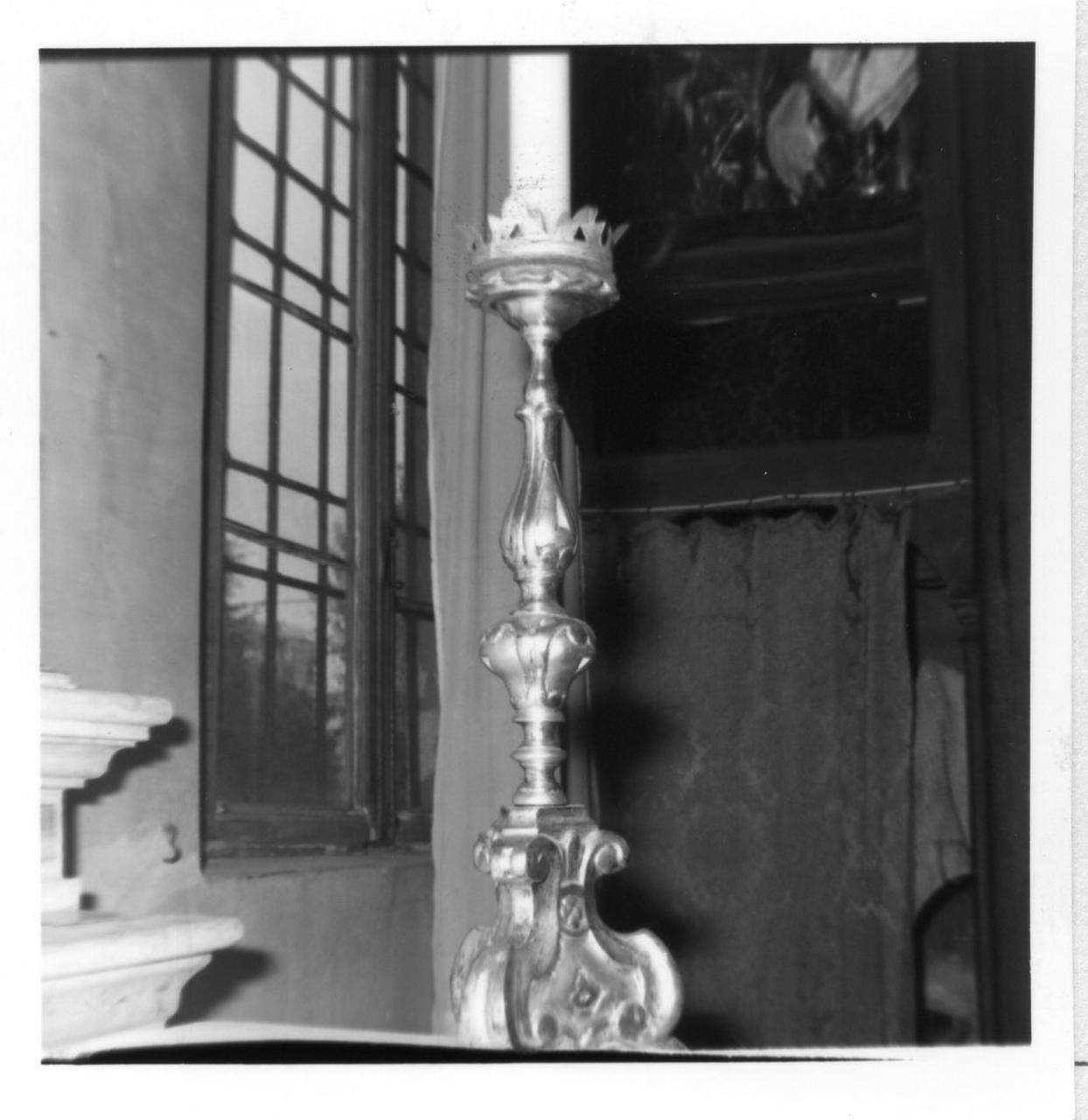 candeliere, serie - bottega emiliana (metà sec. XVIII)