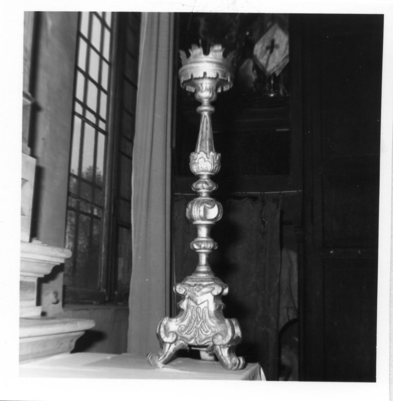 candeliere, serie - bottega emiliana (prima metà sec. XVIII)