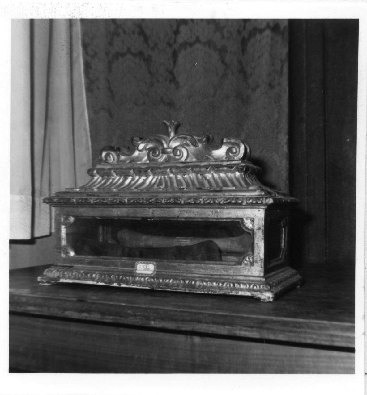 reliquiario - bottega emiliana (metà sec. XVII)