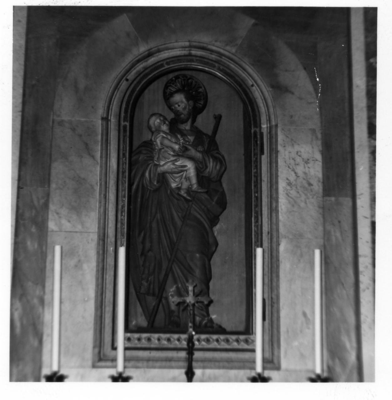 San Giuseppe e Gesù Bambino (statua) - bottega faentina (seconda metà sec. XIX)