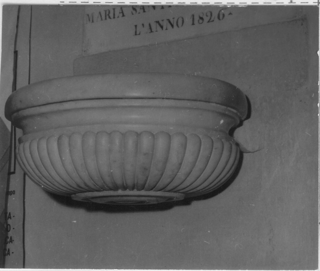 acquasantiera - bottega toscana (prima metà sec. XIX)