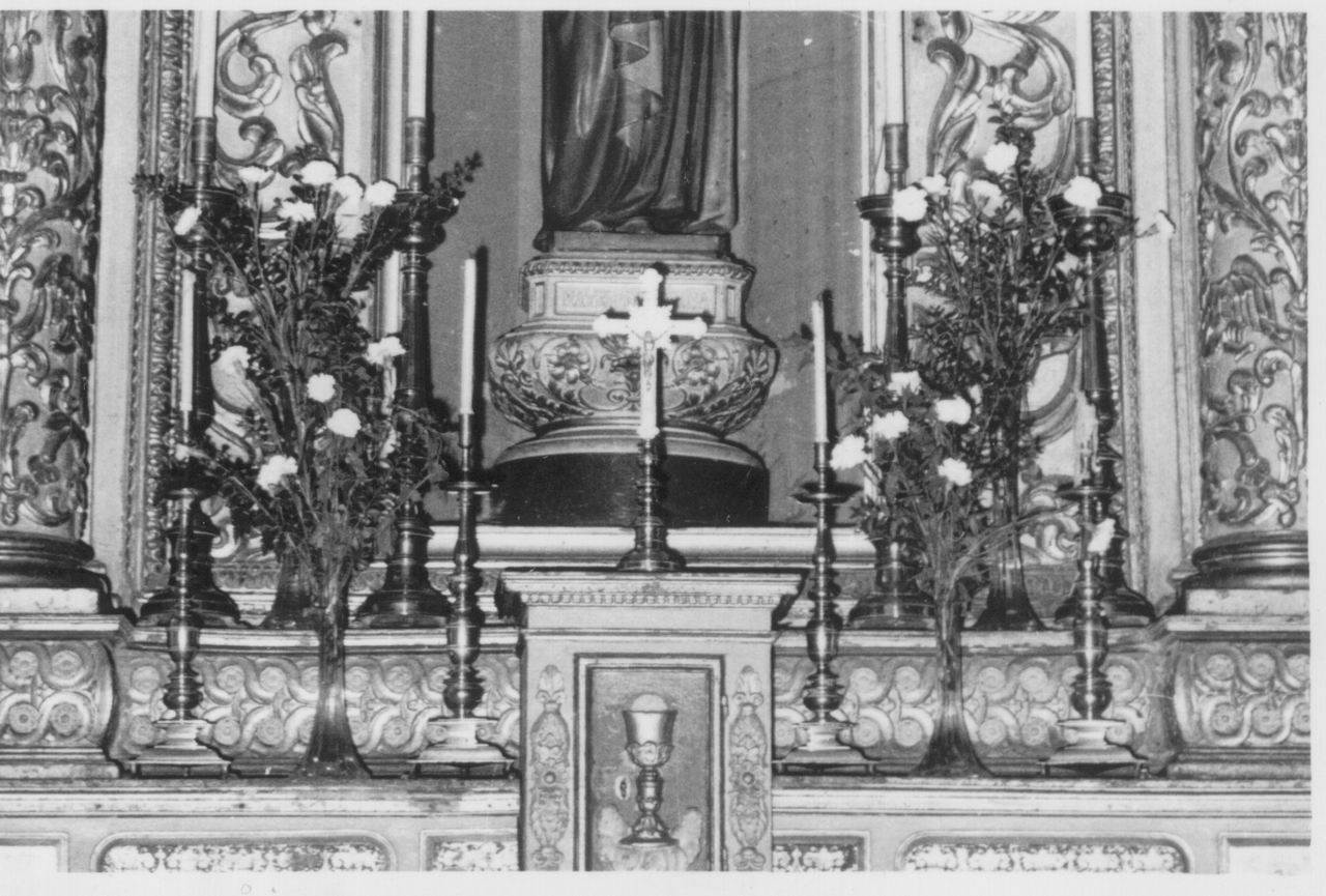 candeliere, serie - bottega emiliana (metà sec. XVII)