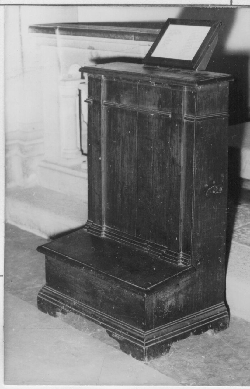 inginocchiatoio - bottega modenese (fine sec. XVIII)