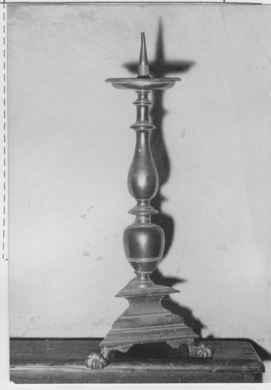 candeliere, serie - bottega emiliana (metà sec. XVI)