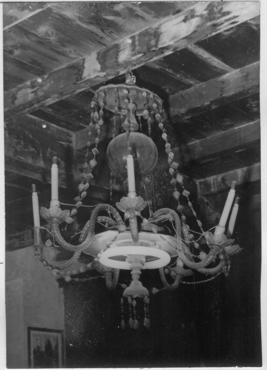 lampadario - bottega muranese (prima metà sec. XIX)