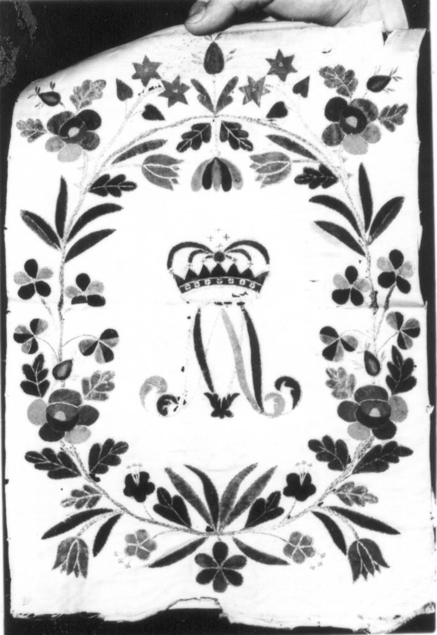 stendardo processionale, frammento - manifattura italiana (prima metà sec. XIX)