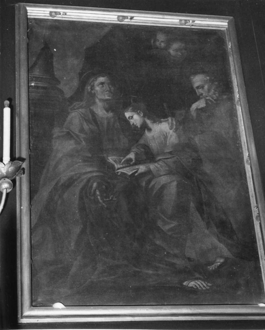 Maria Vergine bambina con Sant'Anna e San Gioacchino (dipinto) - ambito emiliano (seconda metà sec. XVII)