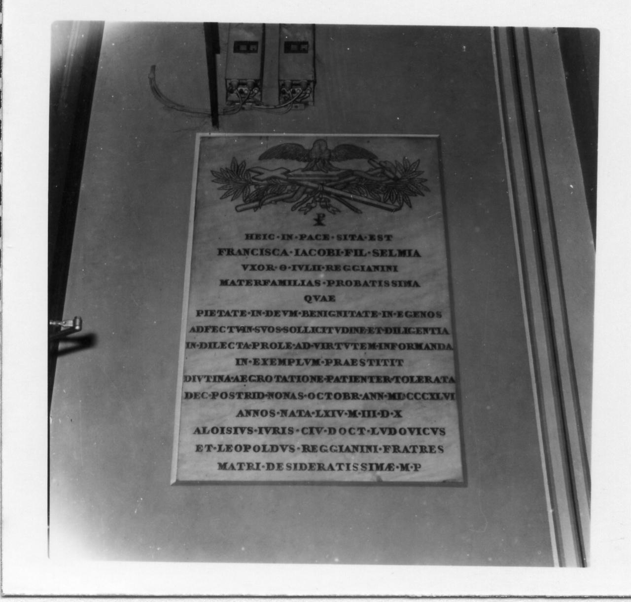 lapide - bottega modenese (prima metà sec. XIX)