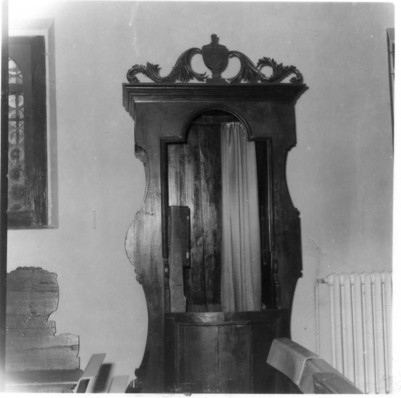 confessionale, serie - bottega modenese (seconda metà sec. XVIII)