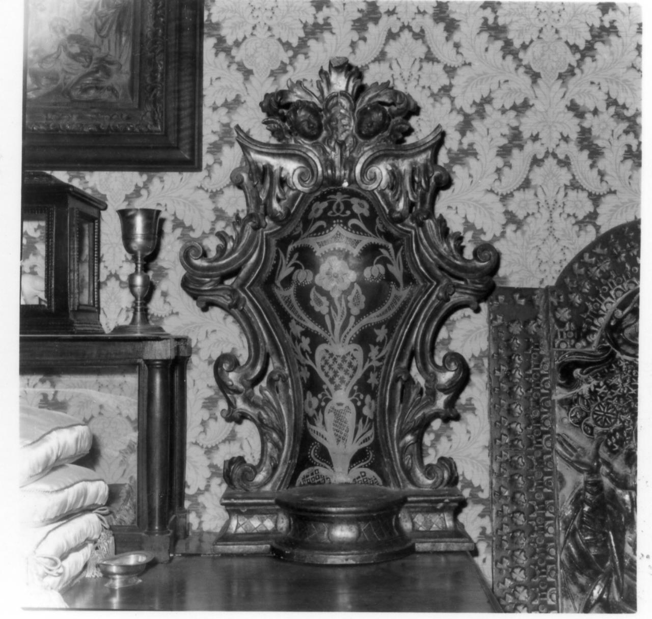 tronetto per esposizione eucaristica - bottega emiliana (seconda metà sec. XVIII)