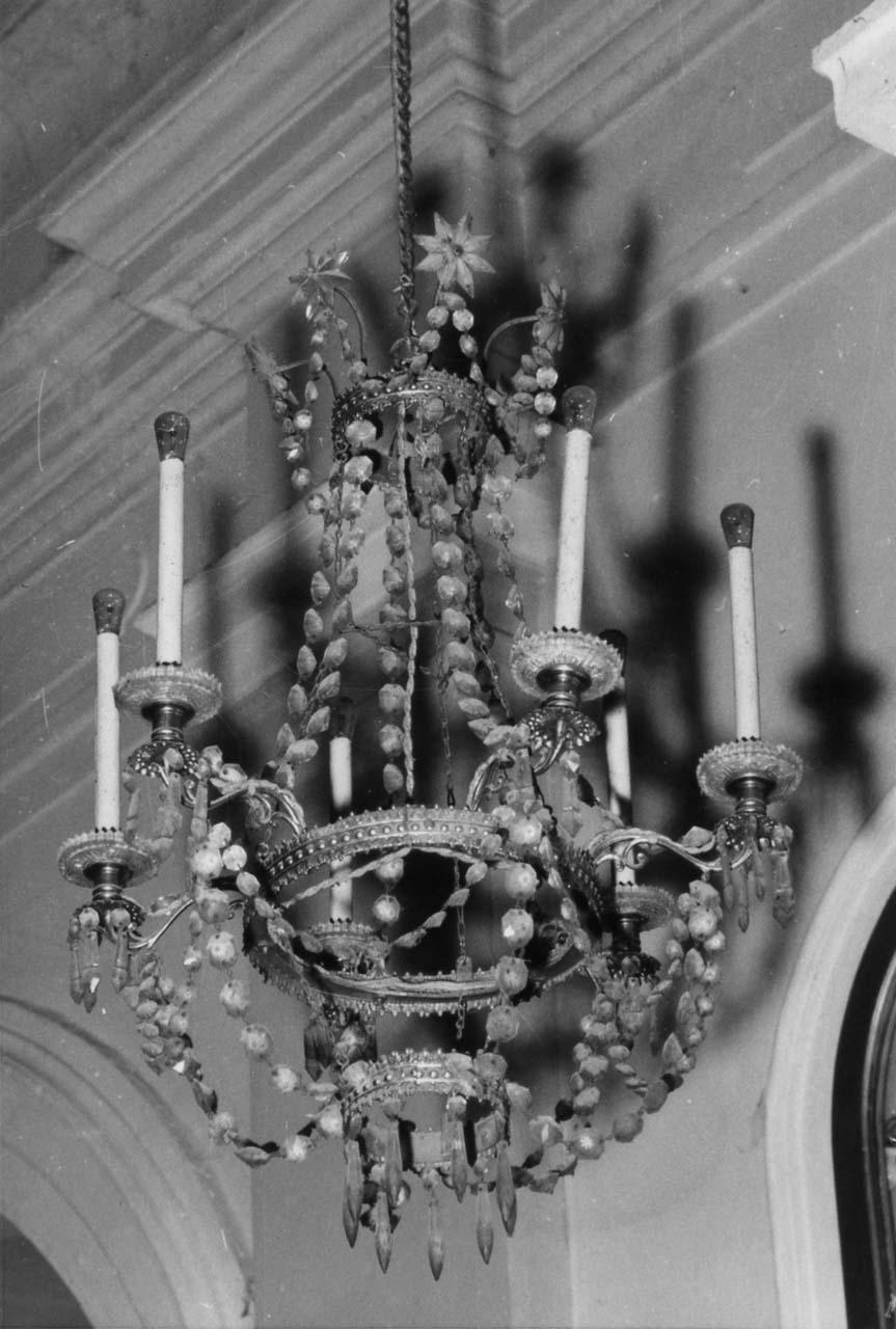 lampadario, serie - bottega italiana (seconda metà sec. XIX)