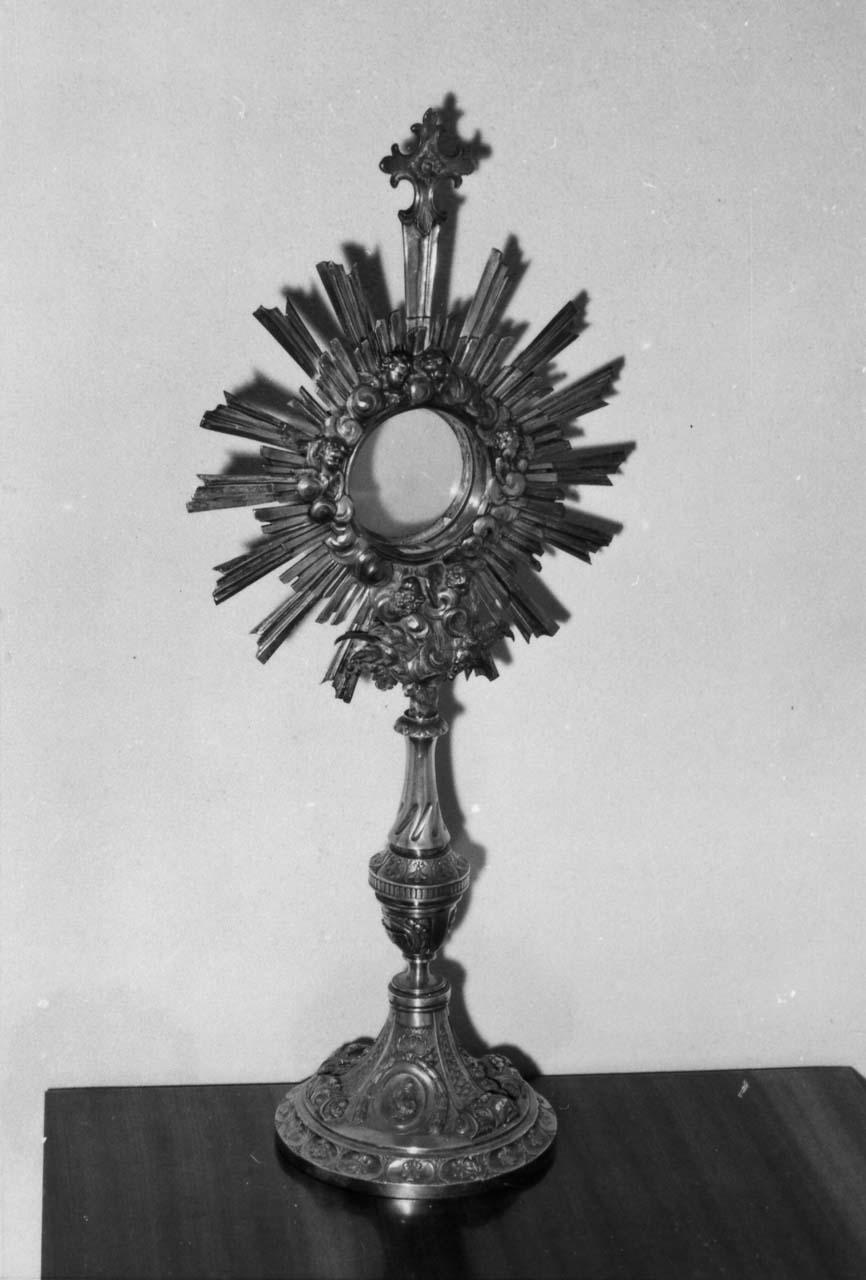 ostensorio - bottega emiliana (prima metà sec. XIX)