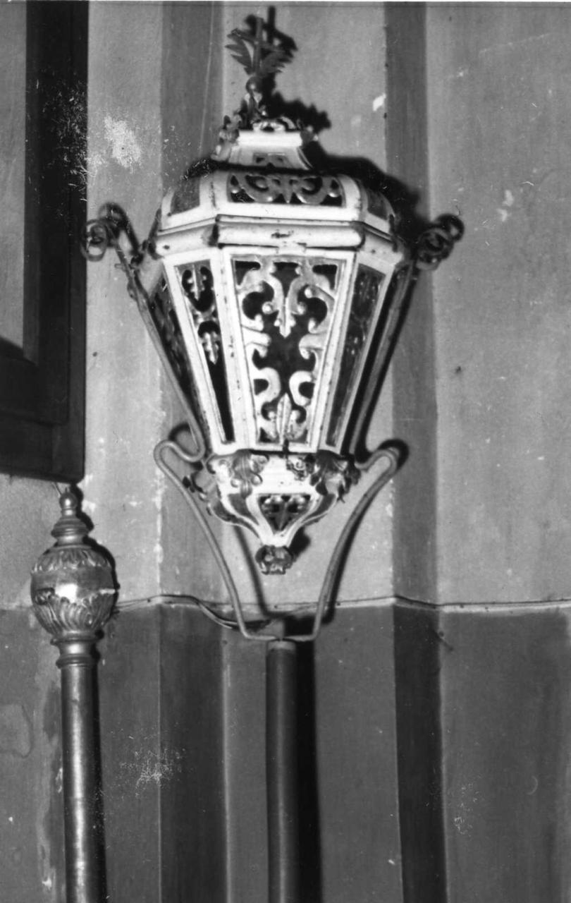 lanterna processionale, serie - bottega modenese (metà sec. XIX)