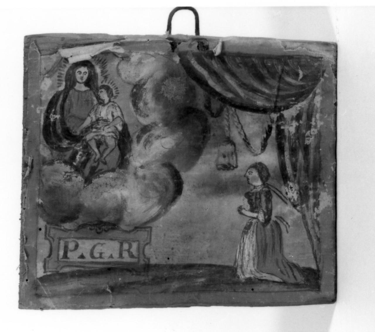 figura femminile che prega (ex voto) - ambito emiliano (sec. XVIII)