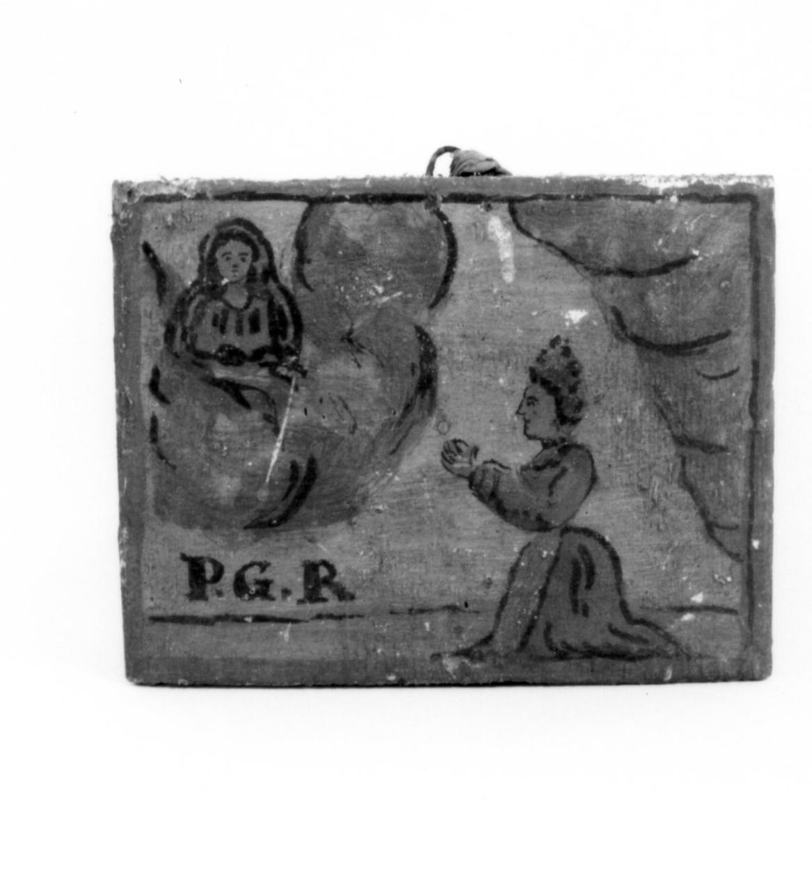 figura femminile che prega (ex voto) - ambito emiliano (prima metà sec. XIX)