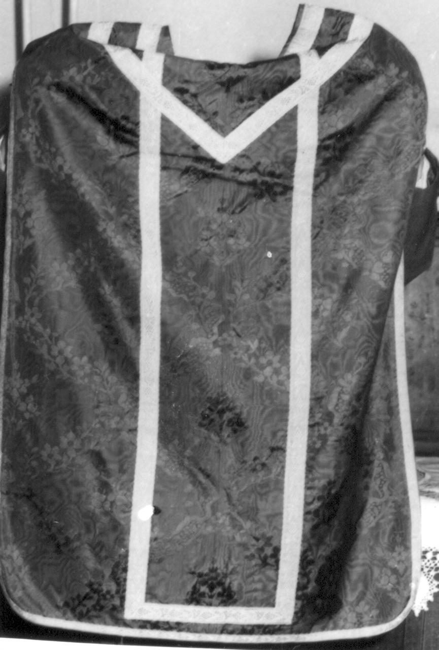 paramento liturgico - manifattura italiana (seconda metà sec. XX)