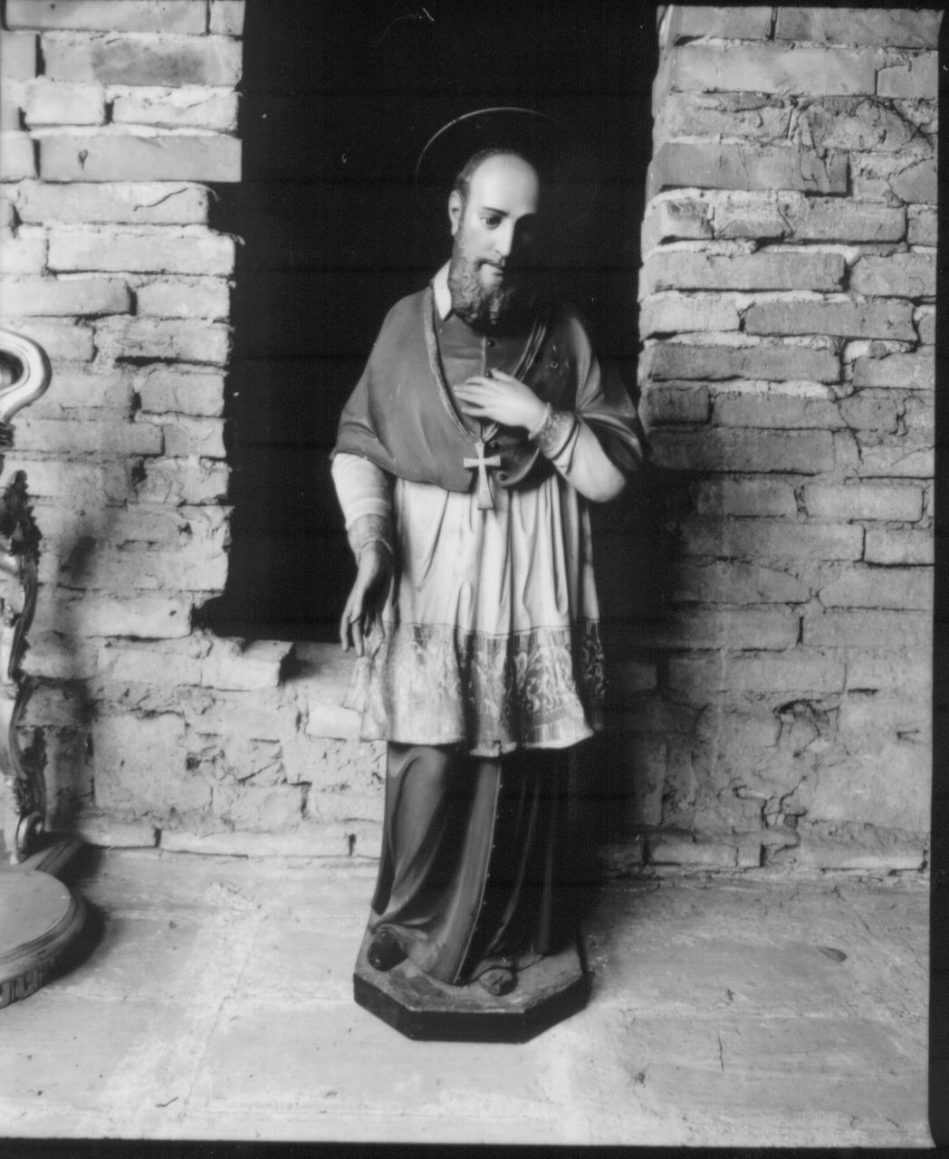 San Francesco di Sales (statuetta devozionale, serie) - bottega italiana (sec. XX)