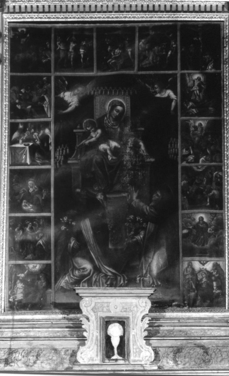 Madonna del Rosario (dipinto) di Magnanini Ascanio - ambito modenese (sec. XVII)