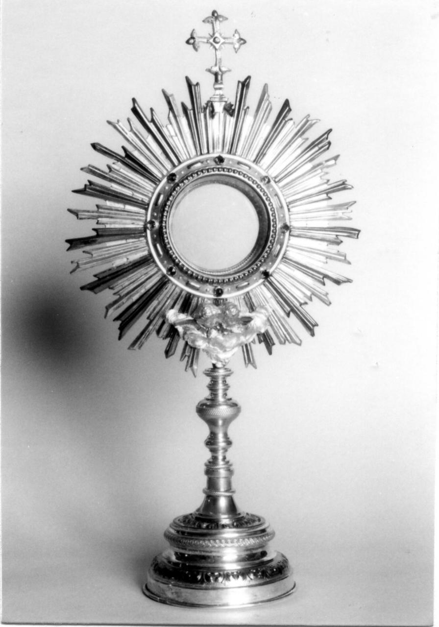 ostensorio - bottega emiliana (inizio sec. XIX)