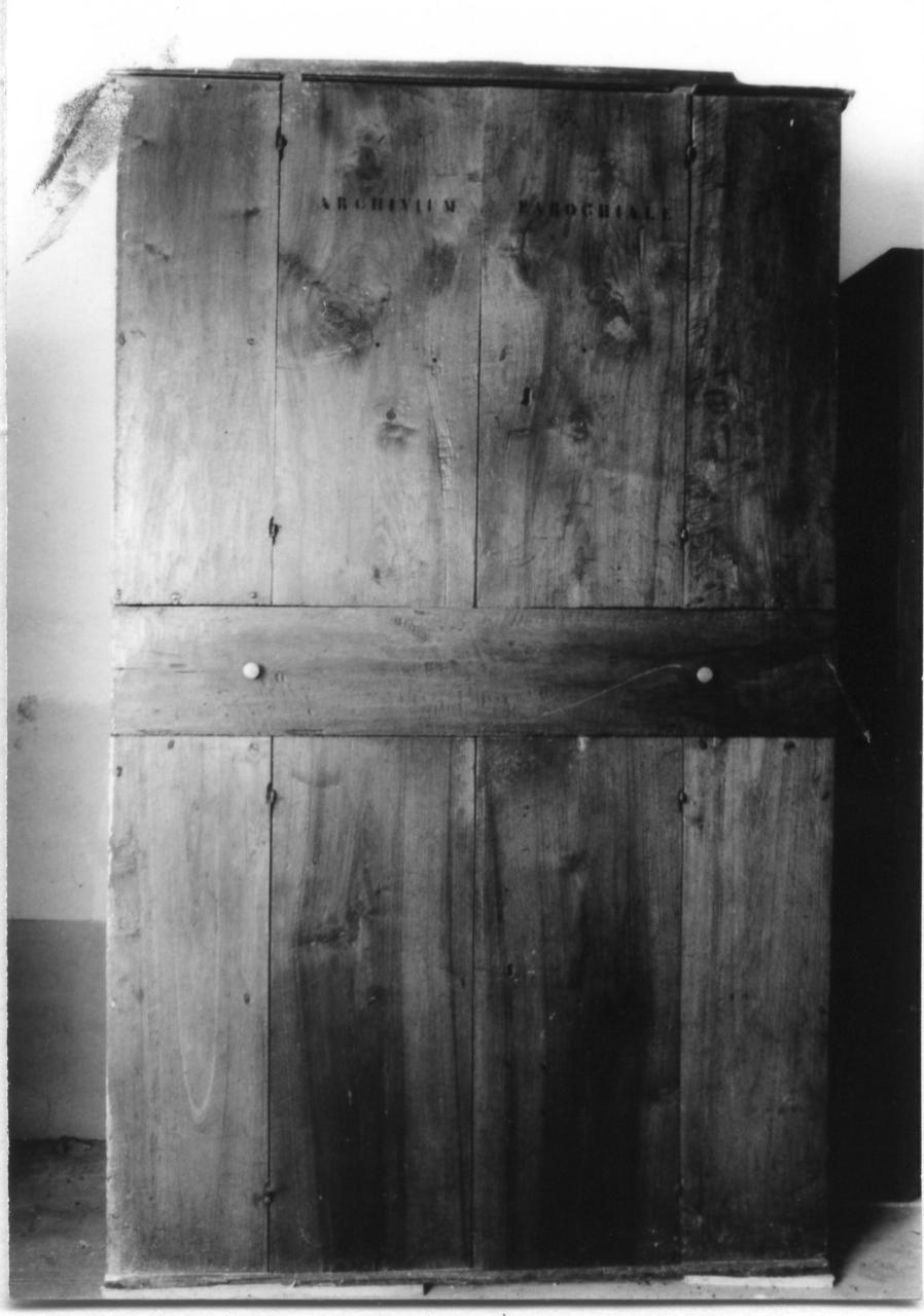 armadio per archivi - bottega emiliana (fine sec. XVII)