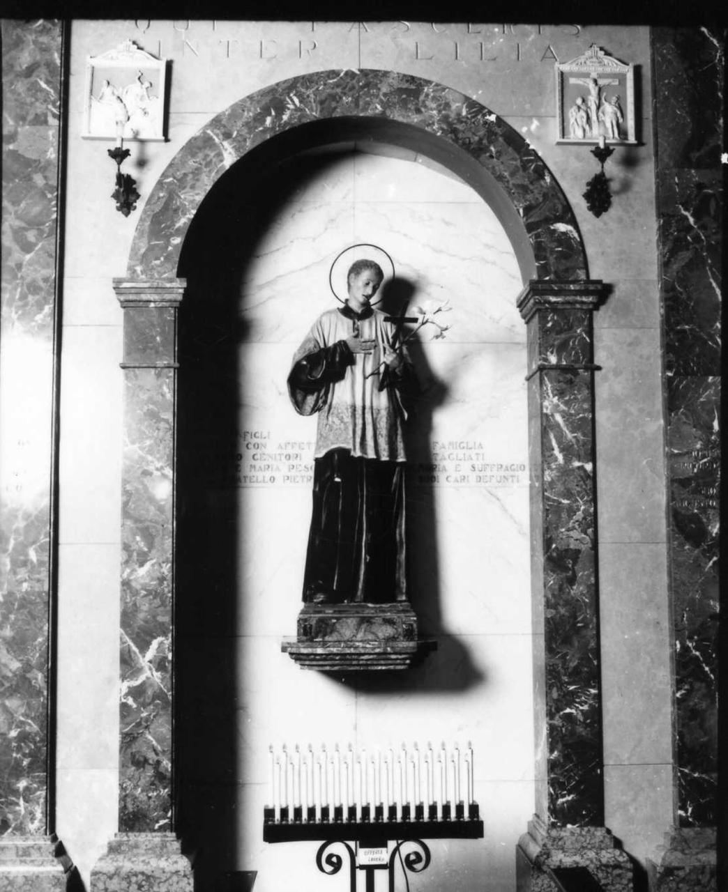 San Luigi Gonzaga (statua) - bottega italiana (fine/inizio secc. XIX/ XX)