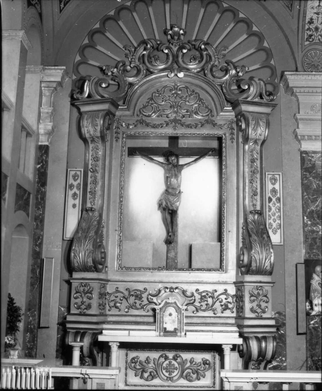 motivi decorativi vegetali (altare - a edicola) - bottega emiliana (prima metà sec. XVIII)