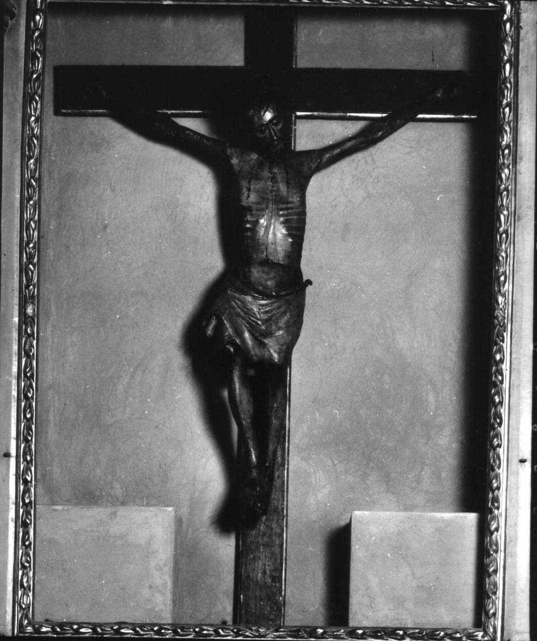 Cristo nero, Cristo crocifisso (scultura) - bottega emiliana (ultimo quarto sec. XIV)