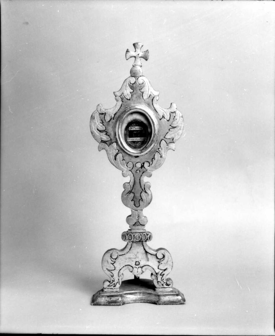 reliquiario - a ostensorio, serie - bottega emiliana (ultimo quarto sec. XVIII)