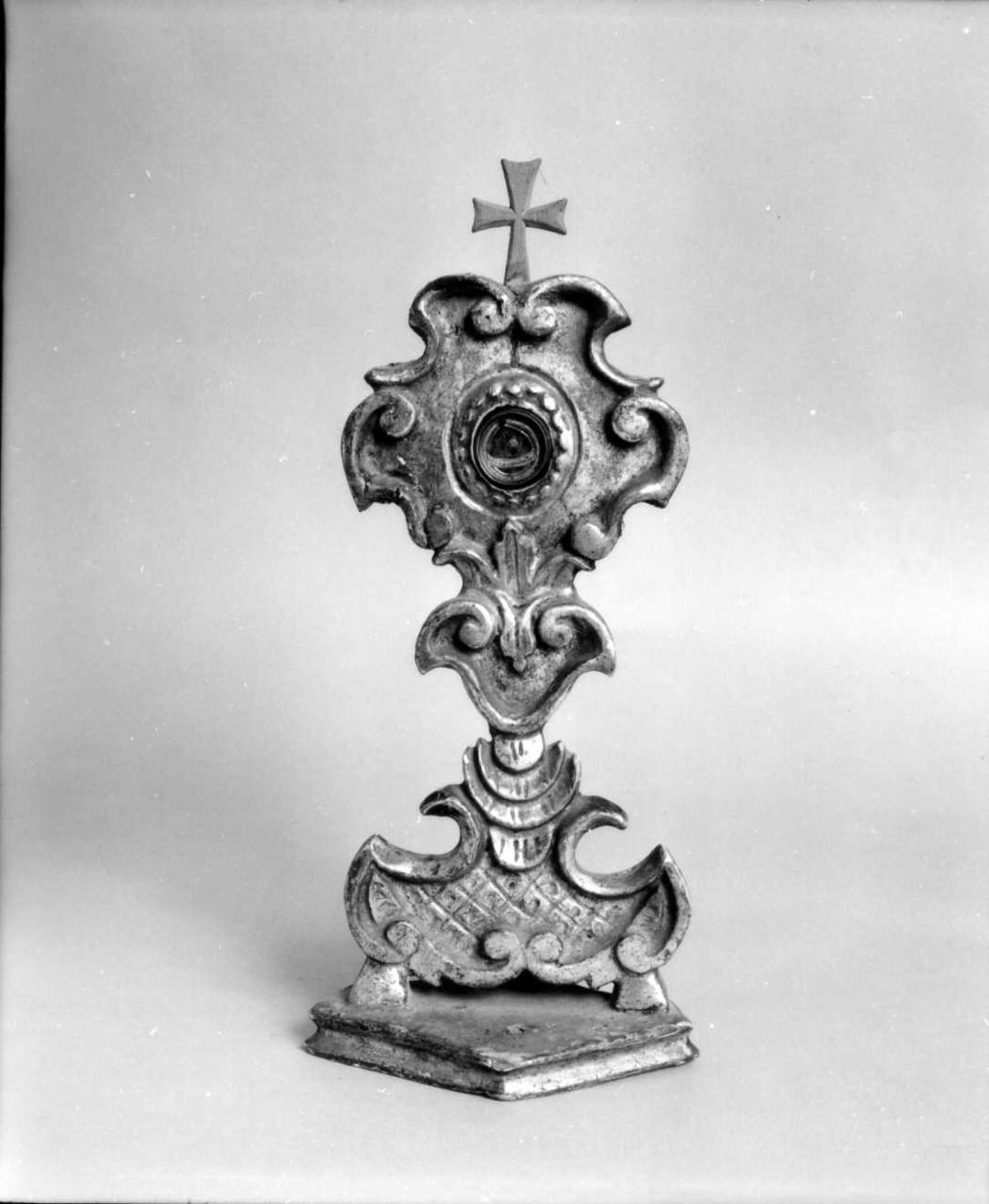 reliquiario - a ostensorio, serie - bottega emiliana (ultimo quarto sec. XVIII)