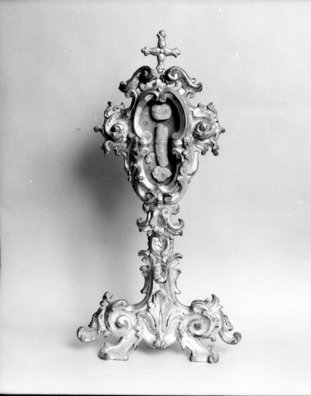 reliquiario - a ostensorio - bottega emiliana (prima metà sec. XVIII)