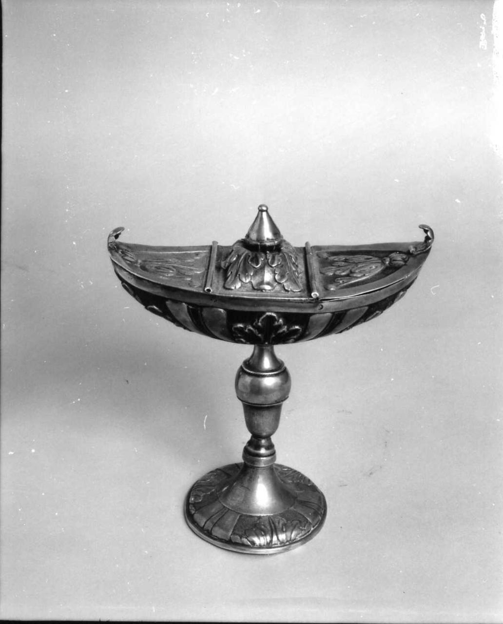 navicella portaincenso - bottega emiliana (metà sec. XVIII)