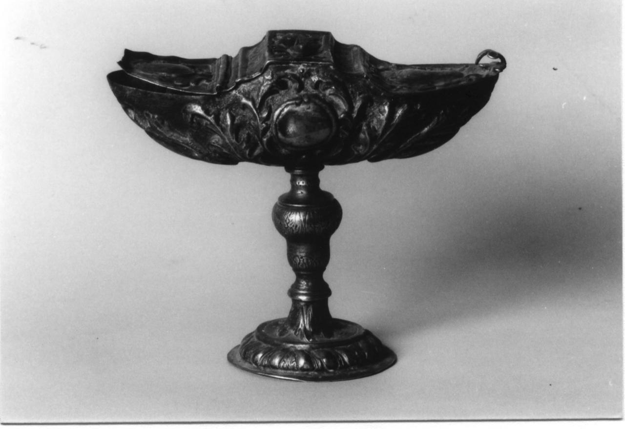navicella portaincenso, elemento d'insieme - bottega reggiana (seconda metà sec. XVIII)