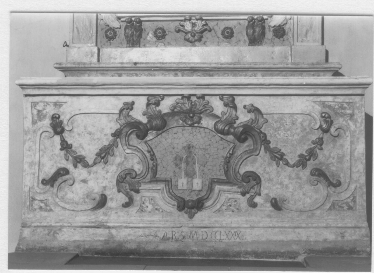 paliotto di Gaetti Paride - bottega modenese (ultimo quarto sec. XVIII)