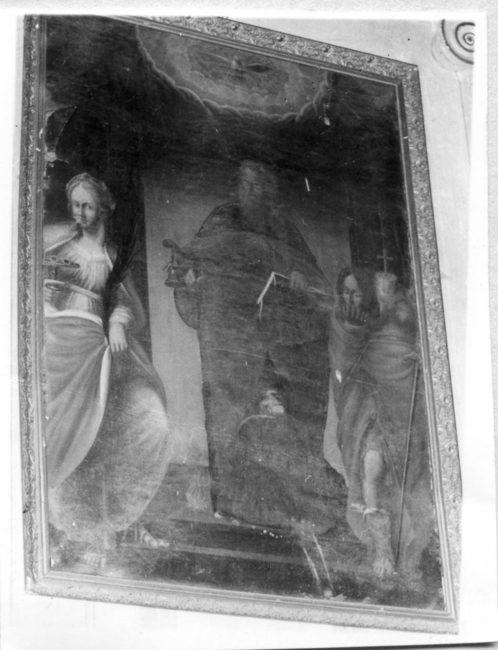 Sant'Antonio Abate, Santa Lucia, San Donnino (dipinto) - ambito emiliano (fine sec. XVI)