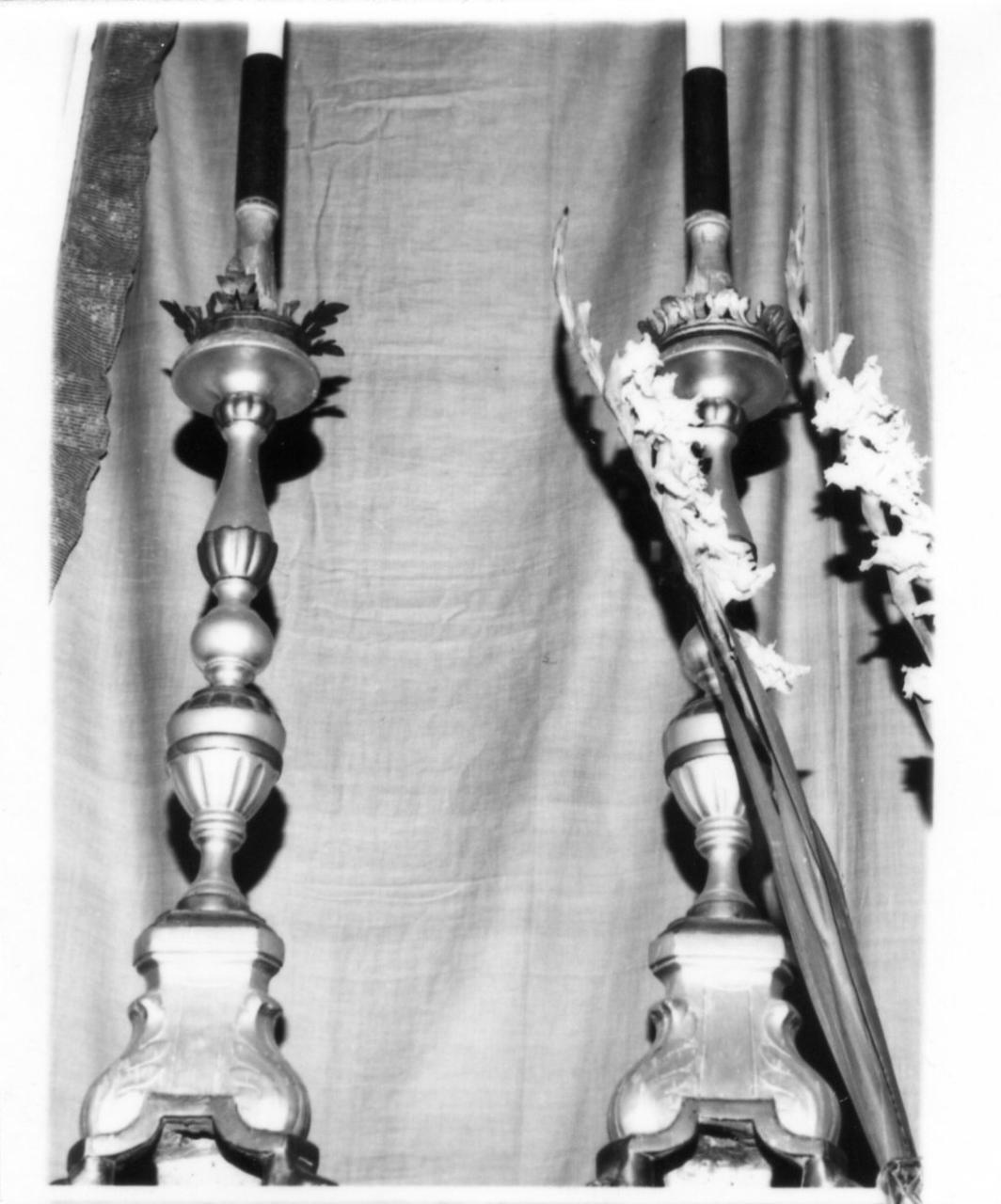 candeliere, serie - bottega modenese (prima metà sec. XIX)