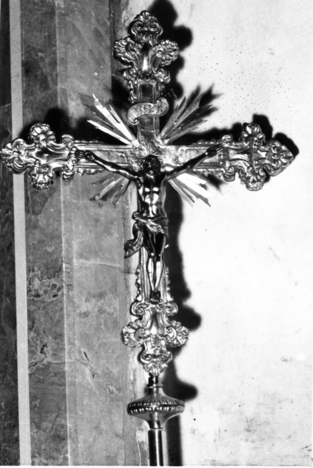 croce processionale - bottega bolognese (metà sec. XVIII)