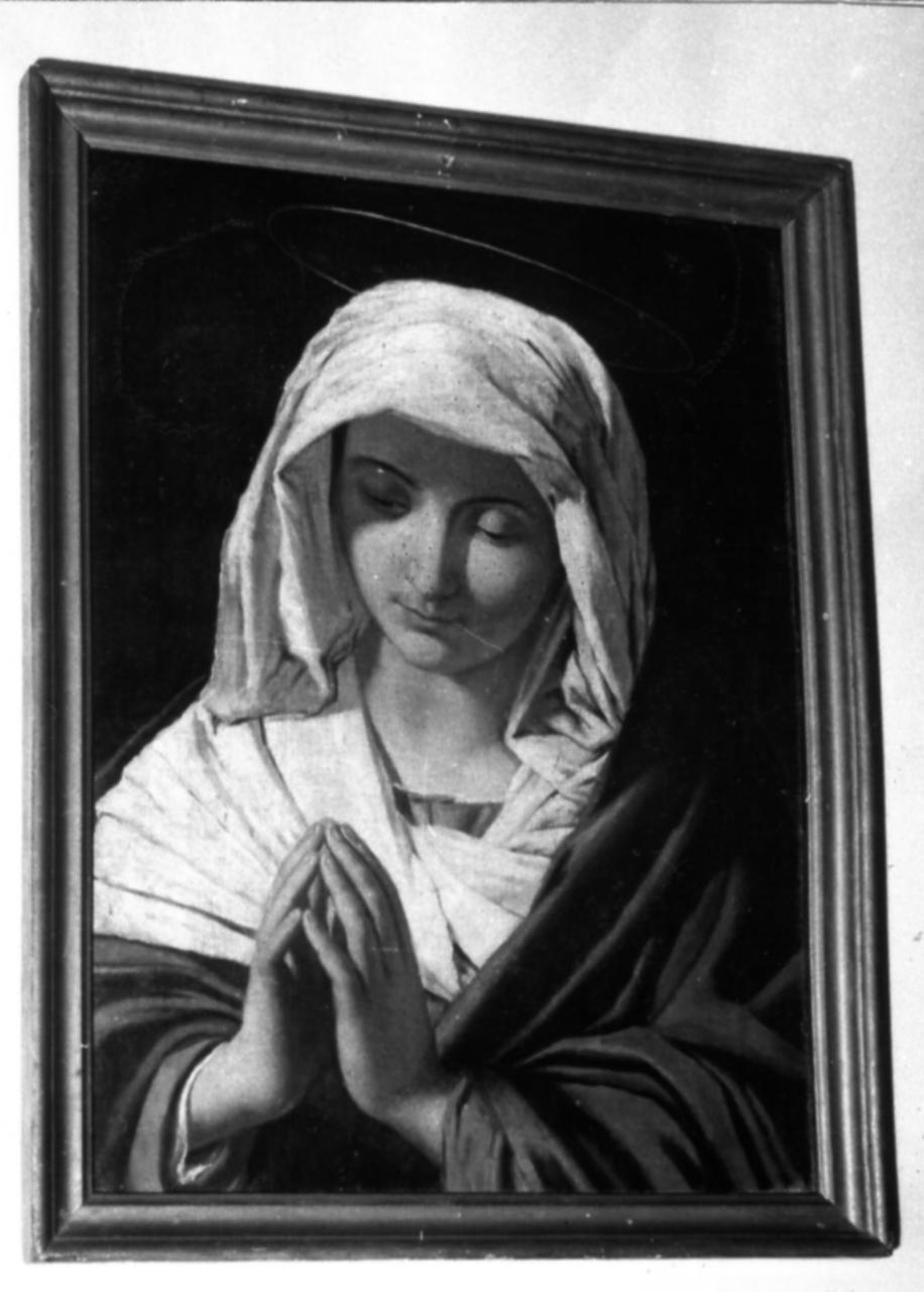Madonna orante (dipinto) di Reggianini Vittorio (seconda metà sec. XIX)