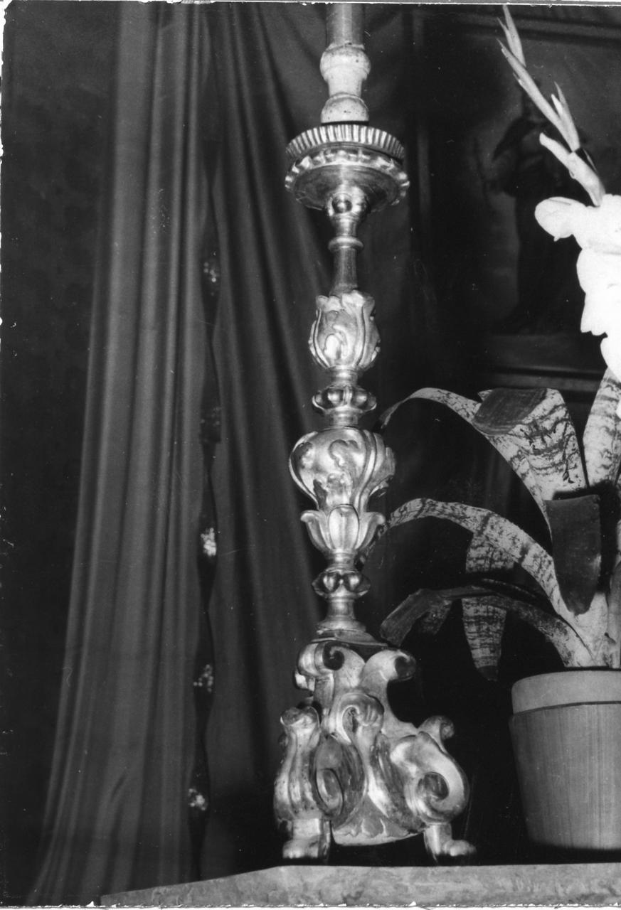 candeliere, serie - bottega modenese (prima metà sec. XVIII)