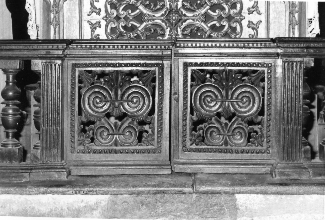 balaustrata - bottega modenese (seconda metà sec. XVII)